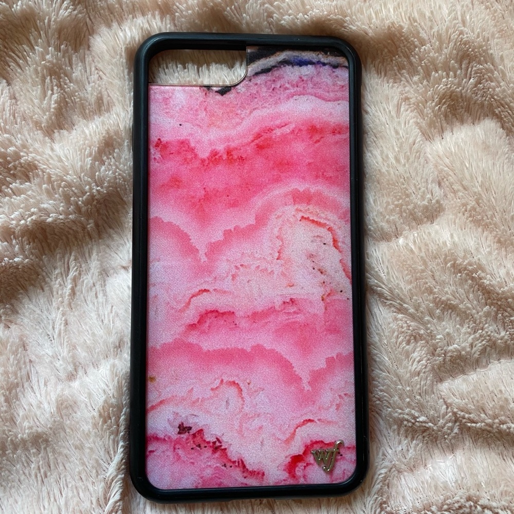 6+,7+,8+ wildflower pink geo phone case